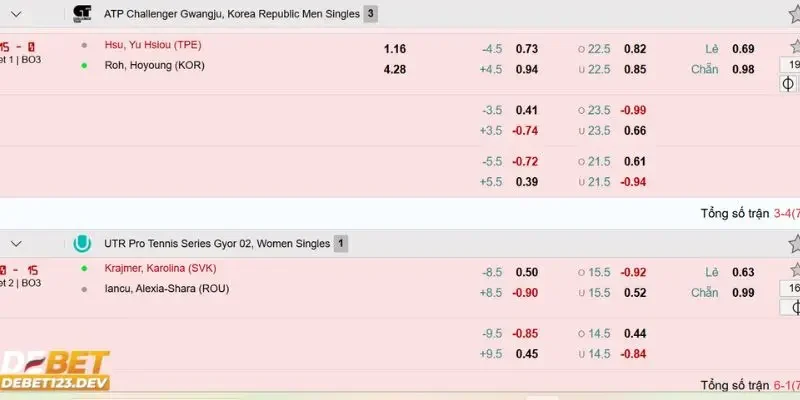 cá cược tennis Debet Hướng dẫn toàn diện về cá cược Tennis Debet dễ hiểu nhất