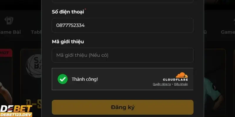đăng ký Debet Hướng dẫn đăng ký Debet