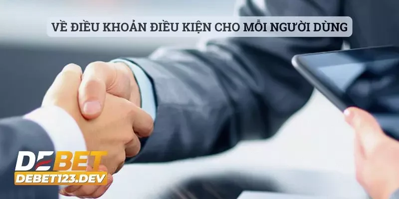 DEBET 12 Về điều khoản điều kiện cho mỗi người dùng