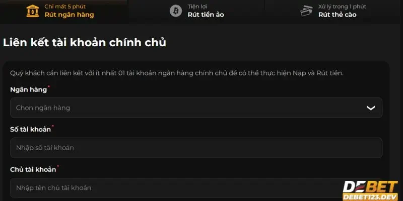 rút tiền Debet Những điều kiện cần biết trước khi rút tiền Debet để tránh rủi ro